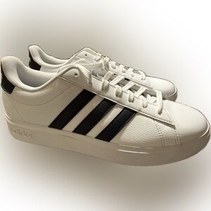 adidas White and Black Sneakers
